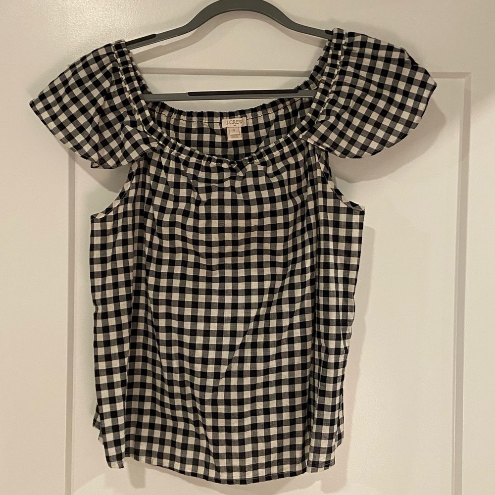 J Crew off the shoulder top
